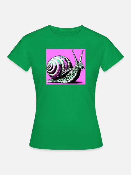 Schnecke - Frauen T-Shirt - Kelly Green