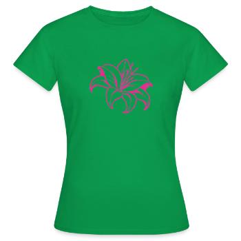 Fleur de lys - T-shirt Femme - vert - Devant - AI Model Female 172 dark (172cm)