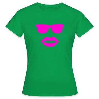 Lunettes de soleil - T-shirt Femme - vert - Devant - AI Model Female 172 dark (172cm)