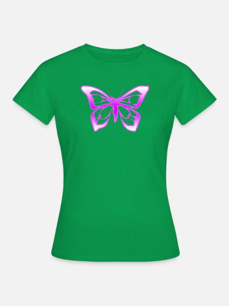 Schmetterling - Frauen T-Shirt - Kelly Green