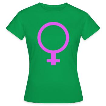 Genre féminin - T-shirt Femme - vert - Devant - AI Model Female 172 dark (172cm)