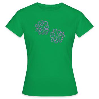 krake_2 - T-shirt Femme - vert - Devant - AI Model Female 172 dark (172cm)