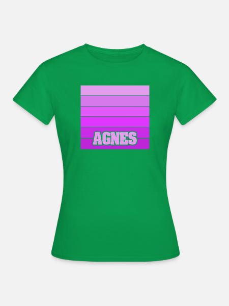 Maedchenname Agnes - Frauen T-Shirt - Kelly Green