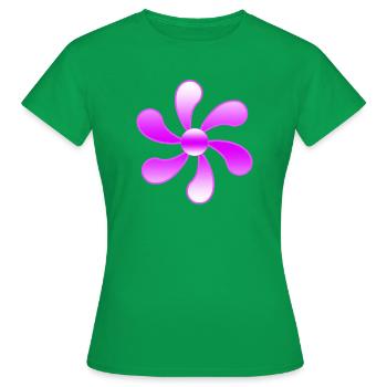 Fleur - T-shirt Femme - vert - Devant - AI Model Female 172 dark (172cm)