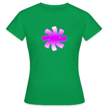 Blumen - Frauen T-Shirt - Kelly Green - Vorne - AI Model Female 172 dark (172cm)