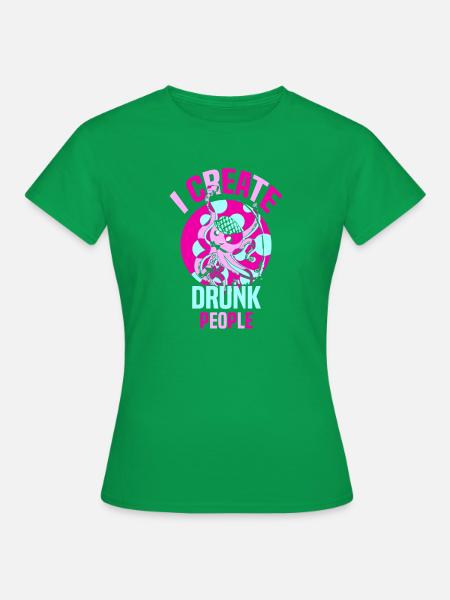 Kellner Barkeeper Ober Bar Bartender barchef - Frauen T-Shirt - Kelly Green