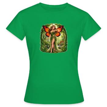 Green Fairy - Guardian of the Forest - Women's T-Shirt - kelly green - Front - AI Model Female 172 dark (172cm)