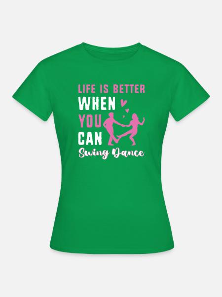 Swing Swing-Musik - Frauen T-Shirt - Kelly Green