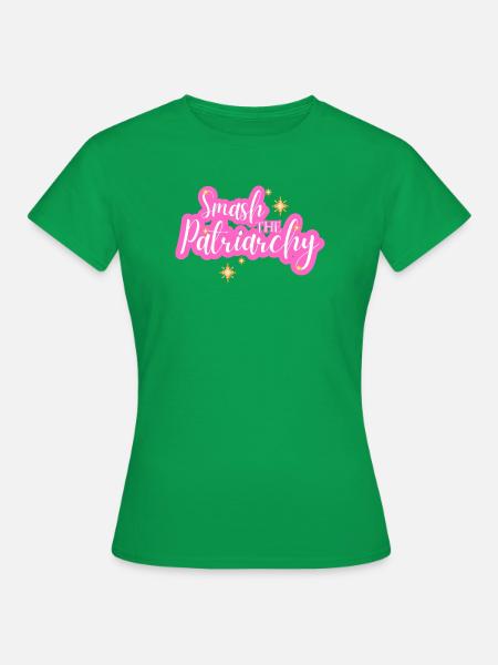 Zerschlagt das Patriarchat - Frauen T-Shirt - Kelly Green