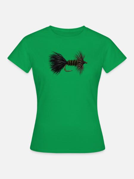Wooly Bugger Streamer - Frauen T-Shirt - Kelly Green