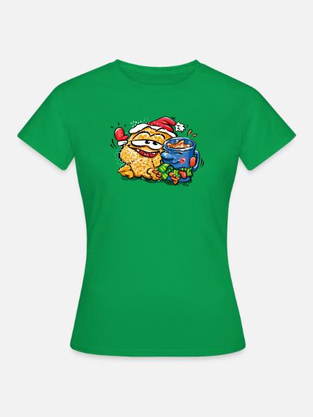 Waffel und Kakao - Frauen T-Shirt - Kelly Green