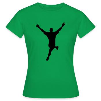 victory sieger winner gewinner sieg win - Women's T-Shirt - kelly green - Front - AI Model Female 172 dark (172cm)