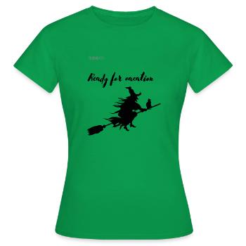 Prêt pour les vacances - T-shirt Femme - vert - Devant - AI Model Female 172 dark (172cm)