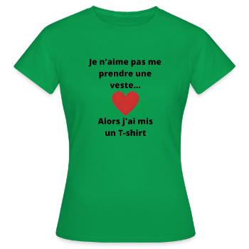 Drague - T-shirt Femme - vert - Devant - AI Model Female 172 dark (172cm)