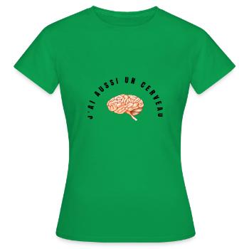 fille humour - T-shirt Femme - vert - Devant - AI Model Female 172 dark (172cm)