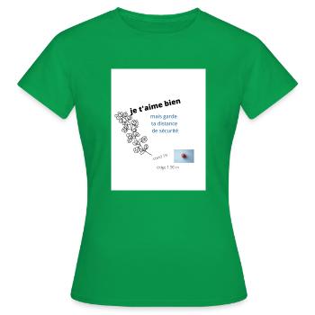 god's healing - T-shirt Femme - vert - Devant - AI Model Female 172 dark (172cm)