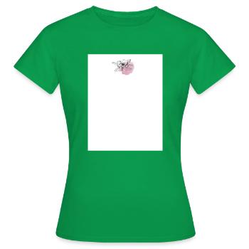 Pastell Blumen Design - Frauen T-Shirt - Kelly Green - Vorne - AI Model Female 172 dark (172cm)