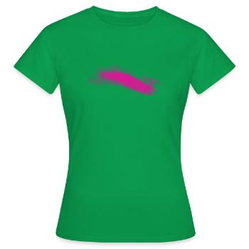 Accent de coups de pinceau rose - T-shirt Femme - vert - Devant - AI Model Female 172 dark (172cm)