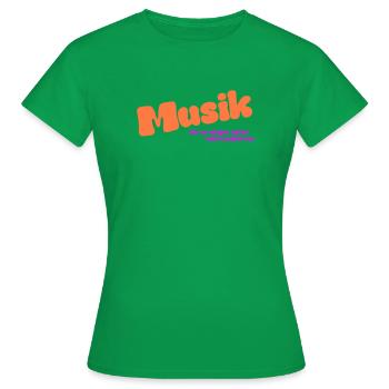 Musique relativement populaire - T-shirt Femme - vert - Devant - AI Model Female 172 dark (172cm)