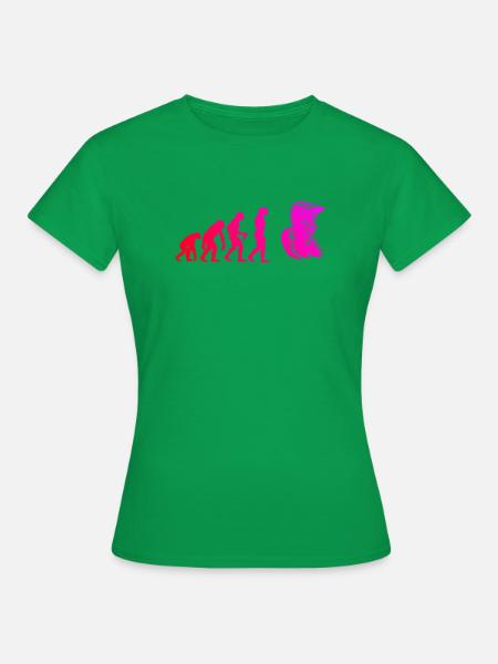 Klare Motocross Botschaft - Frauen T-Shirt - Kelly Green