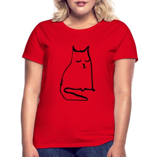 sad cat - Frauen T-Shirt