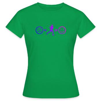 Idée cadeau pour une course à pied - T-shirt Femme - vert - Devant - AI Model Female 172 dark (172cm)