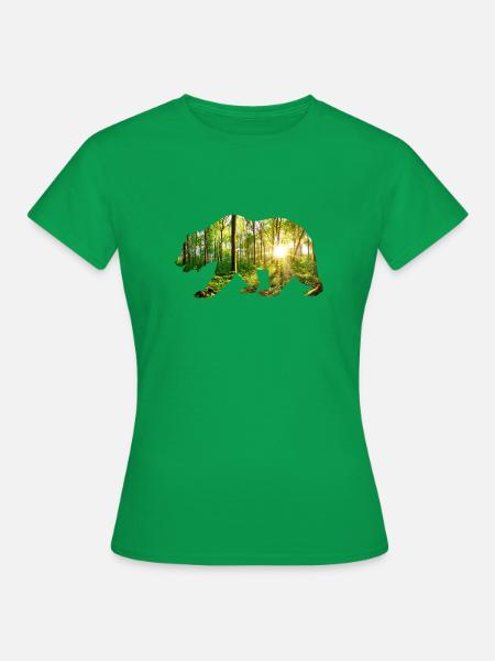 Environnement de l’ours - T-shirt Femme - vert