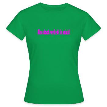 Also doch verliebt in mich! - Frauen T-Shirt - Kelly Green - Vorne - AI Model Female 172 dark (172cm)