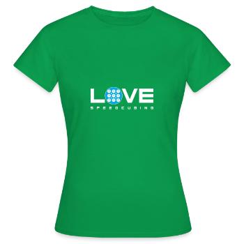 clock love speedcubing - T-shirt Femme - vert - Devant - AI Model Female 172 dark (172cm)