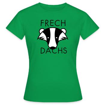 Frechdachs - Frauen T-Shirt - Kelly Green - Vorne - AI Model Female 172 dark (172cm)