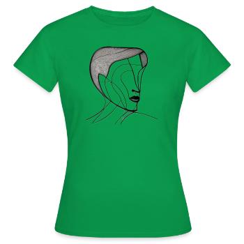 Vintage Madame Scatch - Frauen T-Shirt - Kelly Green - Vorne - AI Model Female 172 dark (172cm)