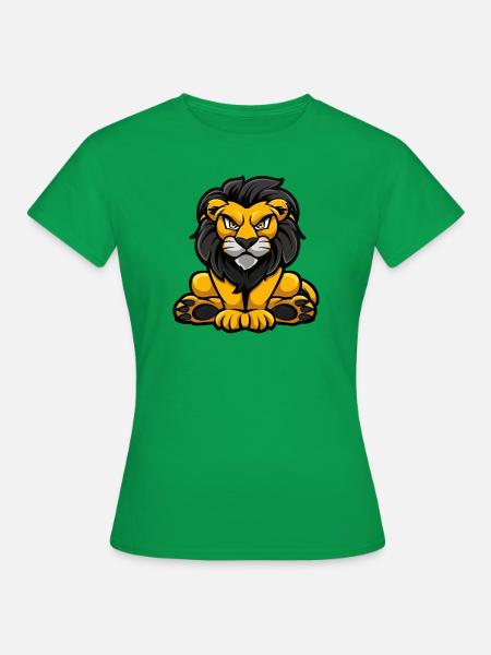 Löwe Comic - Frauen T-Shirt - Kelly Green