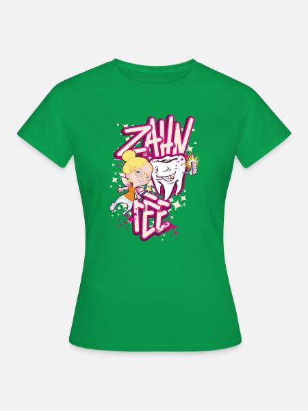Zahnheldin Comiczauber - Frauen T-Shirt - Kelly Green