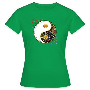 Tao coloré - T-shirt Femme - vert - Devant - AI Model Female 172 dark (172cm)