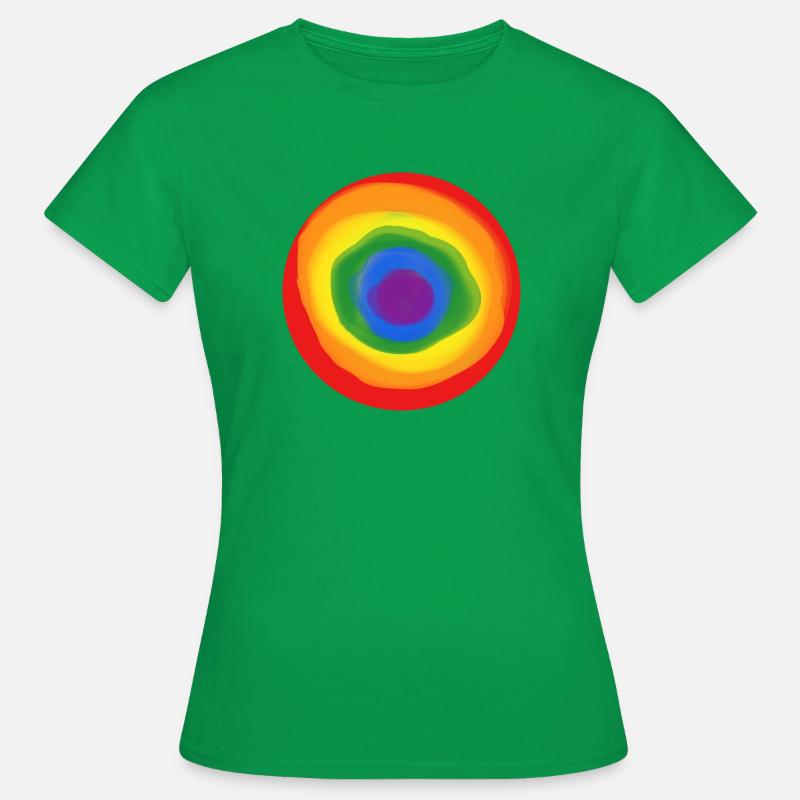 Evil Eye? No, Rainbow Eye ;) - Women's T-Shirt - kelly green