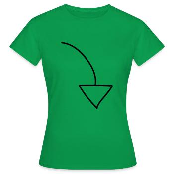 Regardez là-bas !!! - T-shirt Femme - vert - Devant - AI Model Female 172 dark (172cm)