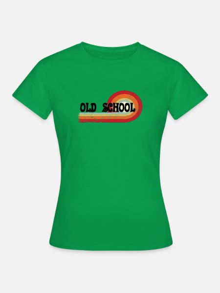 Old School Black - Frauen T-Shirt - Kelly Green