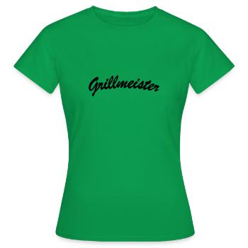 Grillmeister - Frauen T-Shirt - Kelly Green - Vorne - AI Model Female 172 dark (172cm)