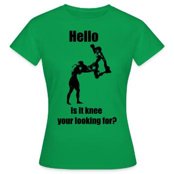 Est-ce le genou que vous recherchez? - T-shirt Femme - vert - Devant - AI Model Female 172 dark (172cm)