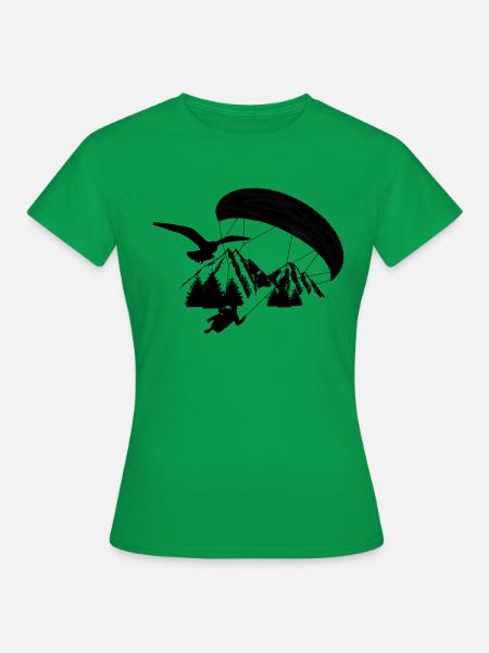 Gleitschirm Fliegen - Frauen T-Shirt - Kelly Green