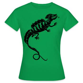 Echse - Frauen T-Shirt - Kelly Green - Vorne - AI Model Female 172 dark (172cm)