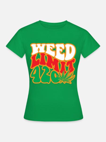 Cannabis Marihuana Weed Kiffen - Frauen T-Shirt - Kelly Green