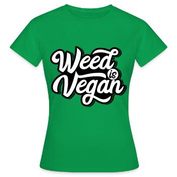 Cannabis Marijuana Weed Smoking - Women's T-Shirt - kelly green - Front - AI Model Female 172 dark (172cm)