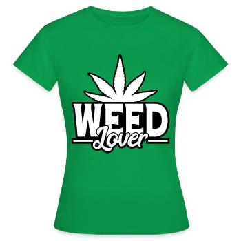 Cannabis Marijuana Weed Smoking - Women's T-Shirt - kelly green - Front - AI Model Female 172 dark (172cm)