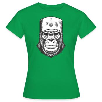 Gorilla - Frauen T-Shirt - Kelly Green - Vorne - AI Model Female 172 dark (172cm)