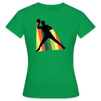 Dodgeball Équipe Sports de balle - T-shirt Femme - vert - Devant - AI Model Female 172 dark (172cm)