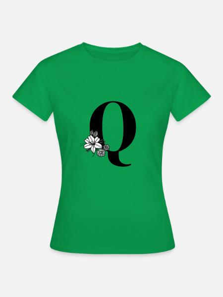Buchstabe Q - Frauen T-Shirt - Kelly Green