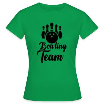 Équipe de bowling - T-shirt Femme - vert - Devant - AI Model Female 172 dark (172cm)