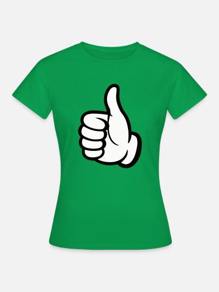 like hand - Frauen T-Shirt - Kelly Green