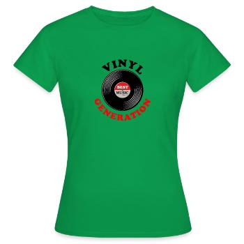 Vinyl generation - Women's T-Shirt - kelly green - Front - AI Model Female 172 dark (172cm)